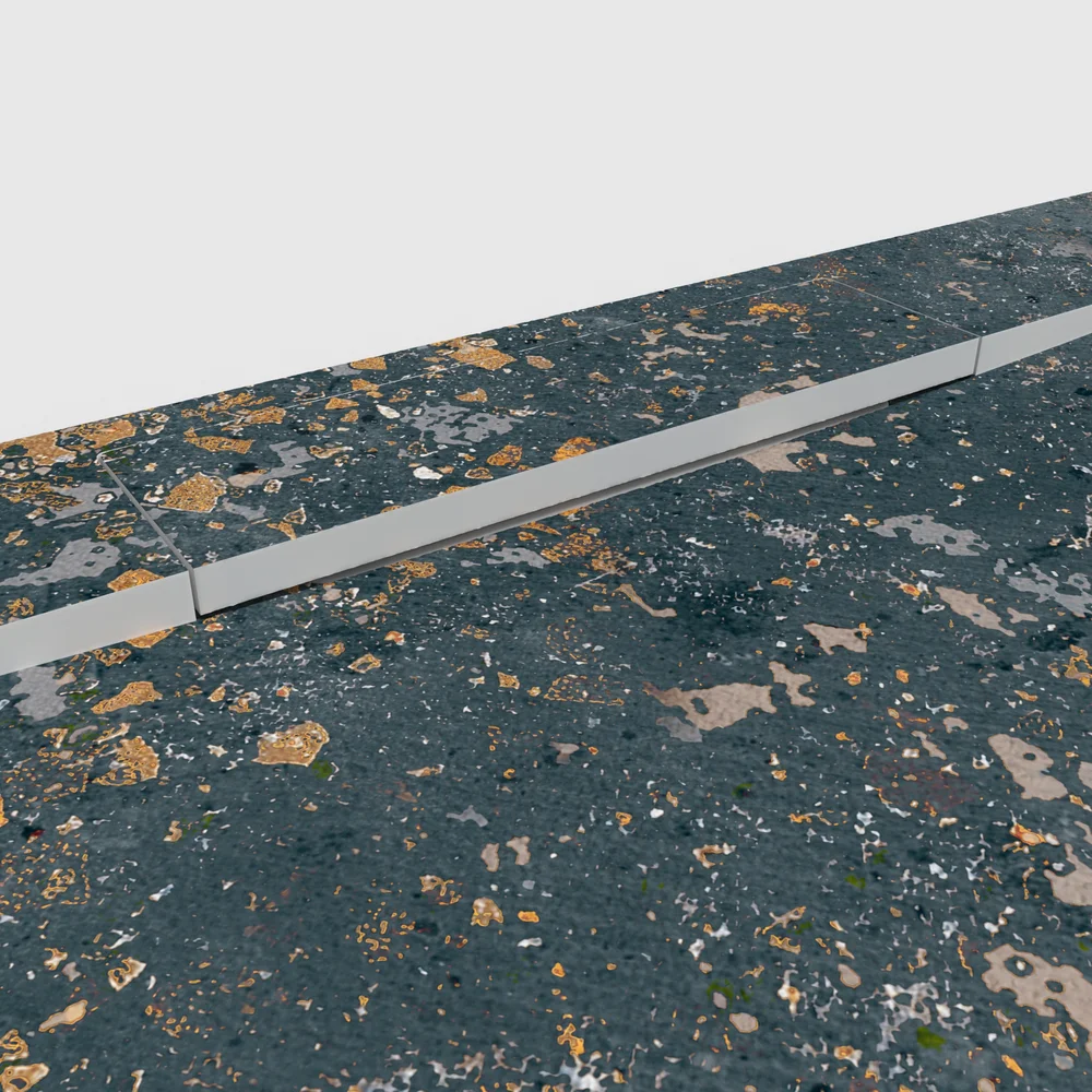 Base de duche PLASTER 3D efeito cimento TECTON – detalhe