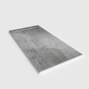 Base de duche PLASTER 3D efeito cimento VELTRIX – perspetiva