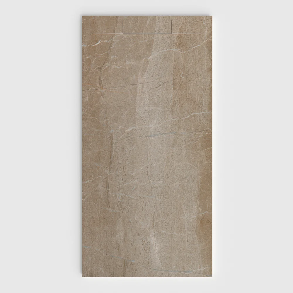 Base de duche PLASTER 3D efeito cimento VIMPER – vista frontal