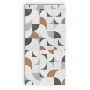 Base de duche PLASTER 3D efeito hidraulico ASH – vista frontal