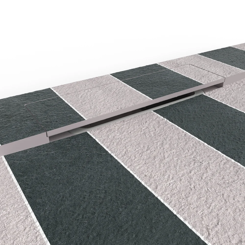 Base de duche PLASTER 3D efeito hidraulico HAZE – detalhe