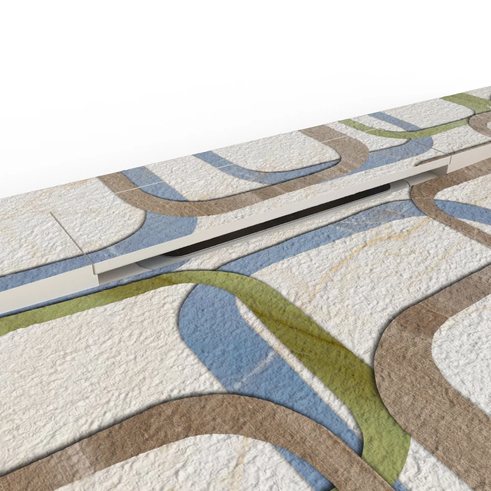 Base de duche PLASTER 3D efeito hidraulico LOFT – detalhe
