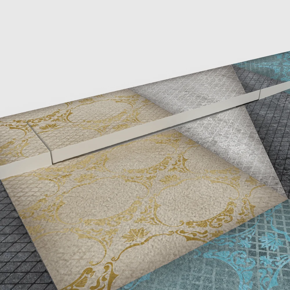 Base de duche PLASTER 3D efeito hidraulico MOSAEL – detalhe