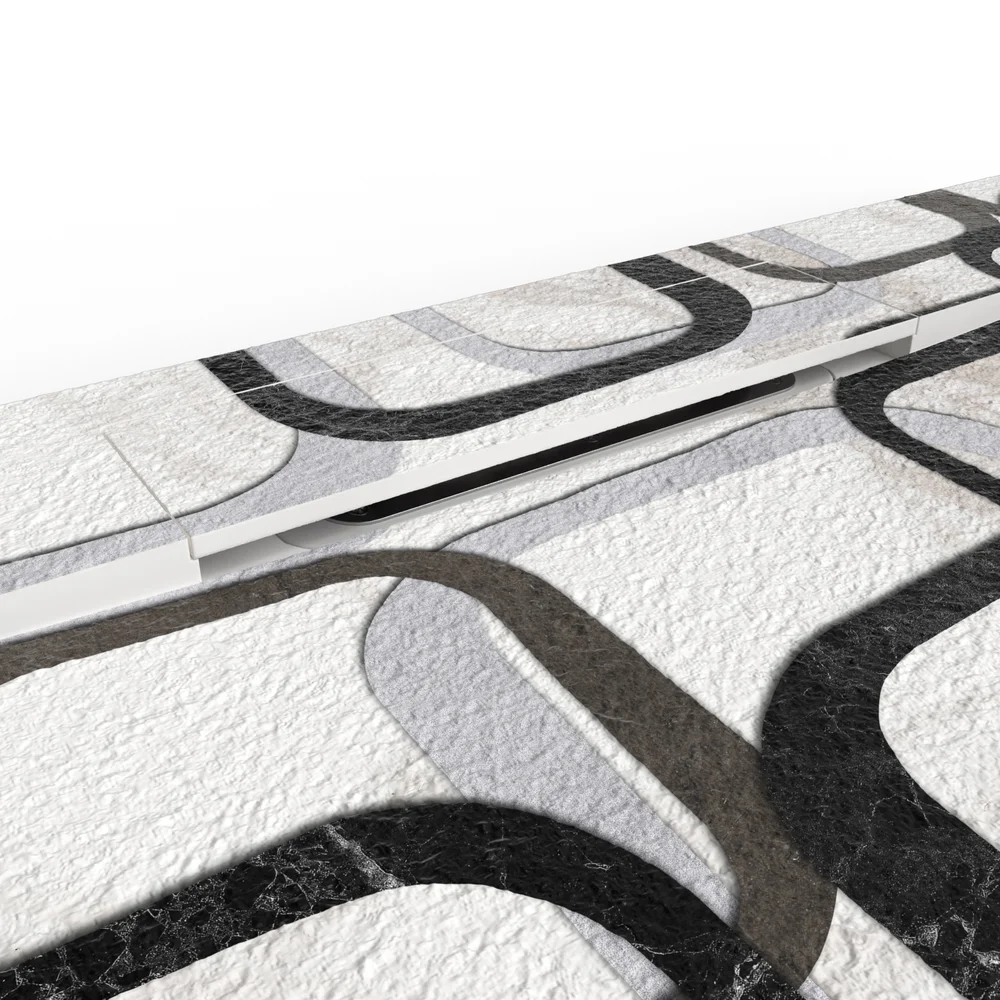 Base de duche PLASTER 3D efeito hidraulico STYLE – detalhe