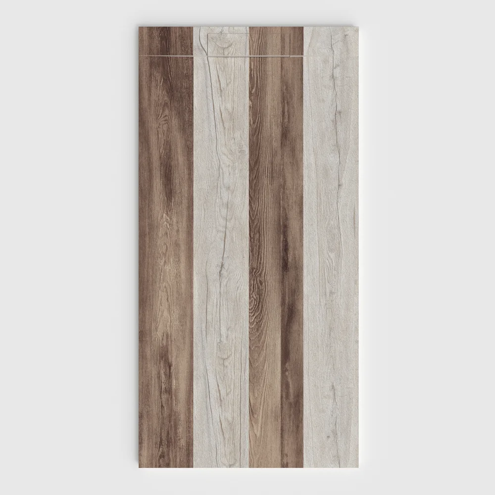 Base de duche PLASTER 3D efeito madeira NOARELL – vista frontal