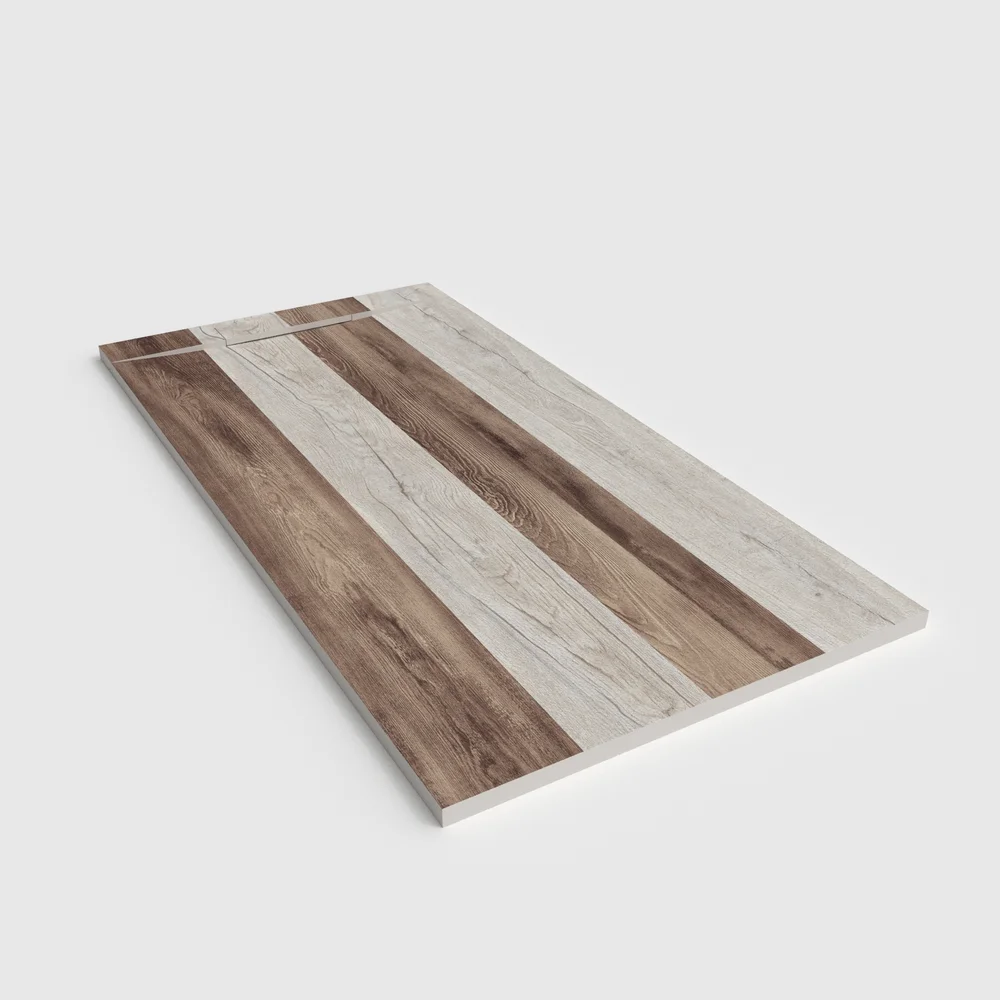 Base de duche PLASTER 3D efeito madeira NOARELL – perspetiva
