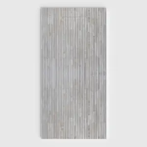 Base de duche PLASTER 3D efeito madeira OLMIRA – vista frontal