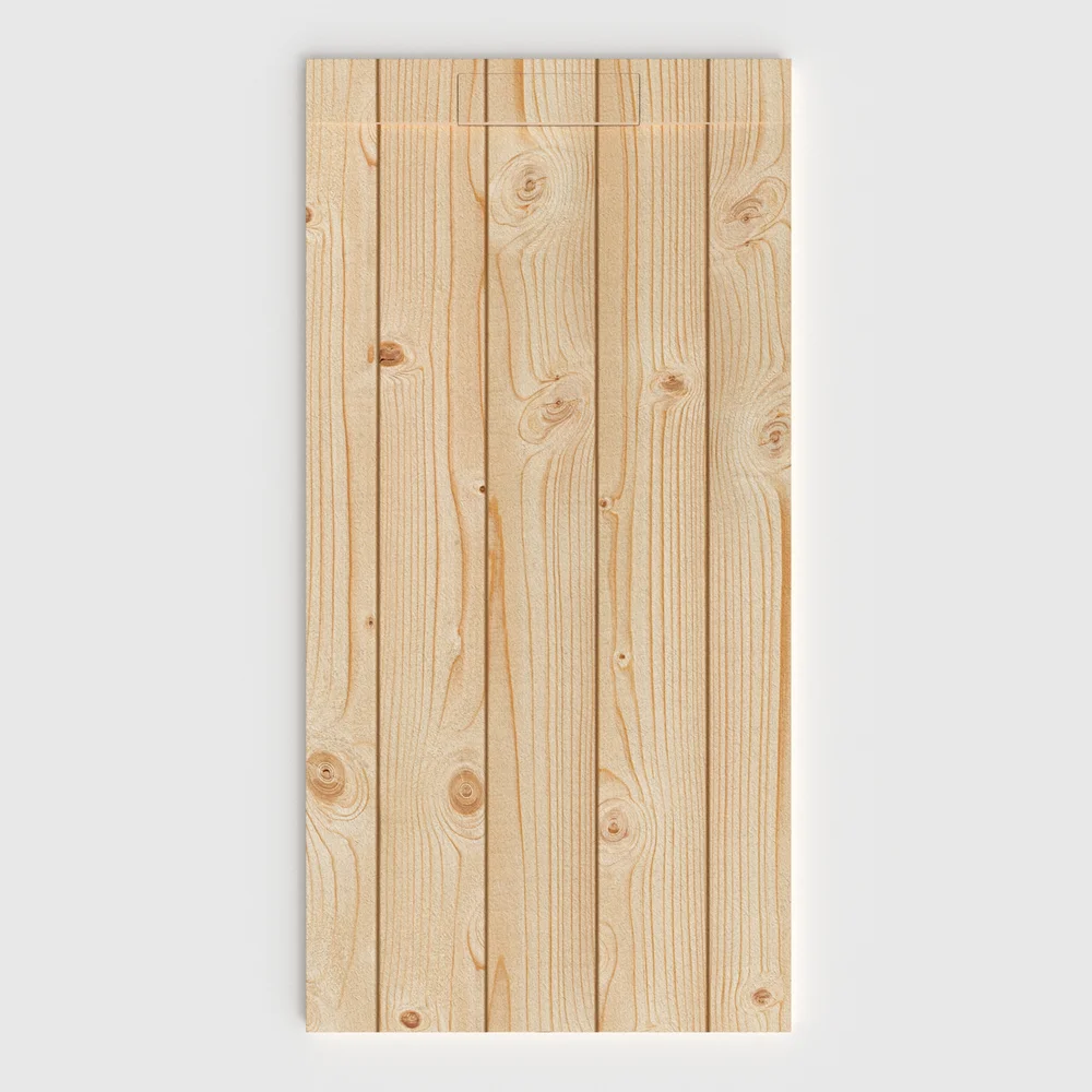 Base de duche PLASTER 3D efeito madeira ROVEREAN – vista frontal