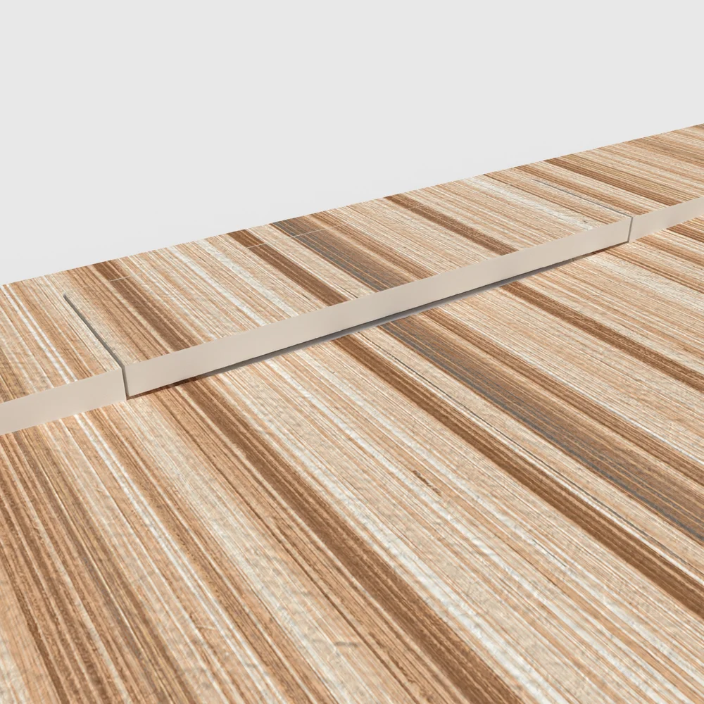 Base de duche PLASTER 3D efeito madeira TEBARO – detalhe