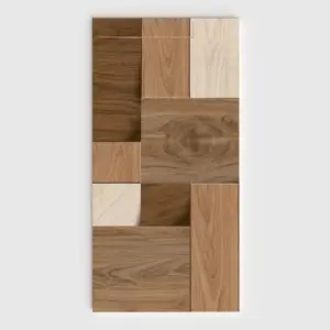 Base de duche PLASTER 3D efeito madeira TEKAON – vista frontal