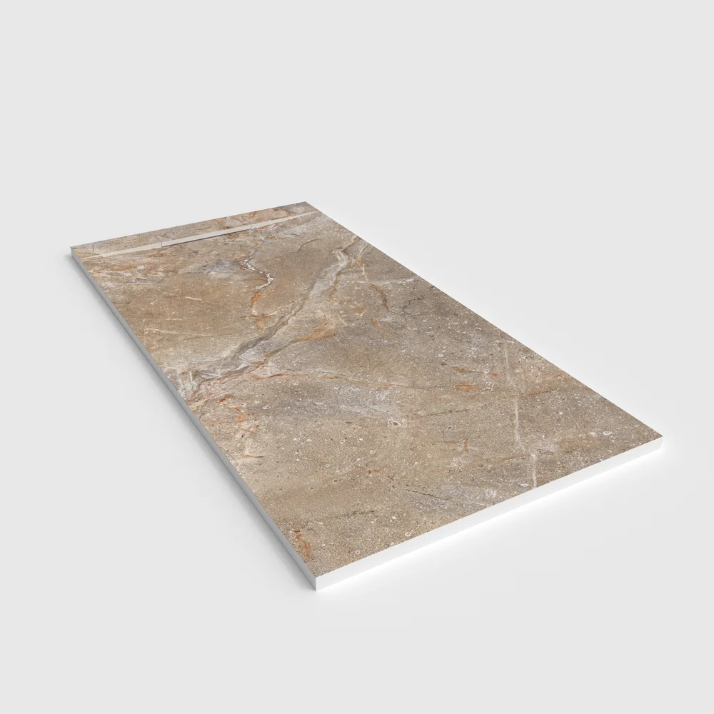 Base de duche PLASTER 3D efeito mármore AURANTHIA – perspetiva