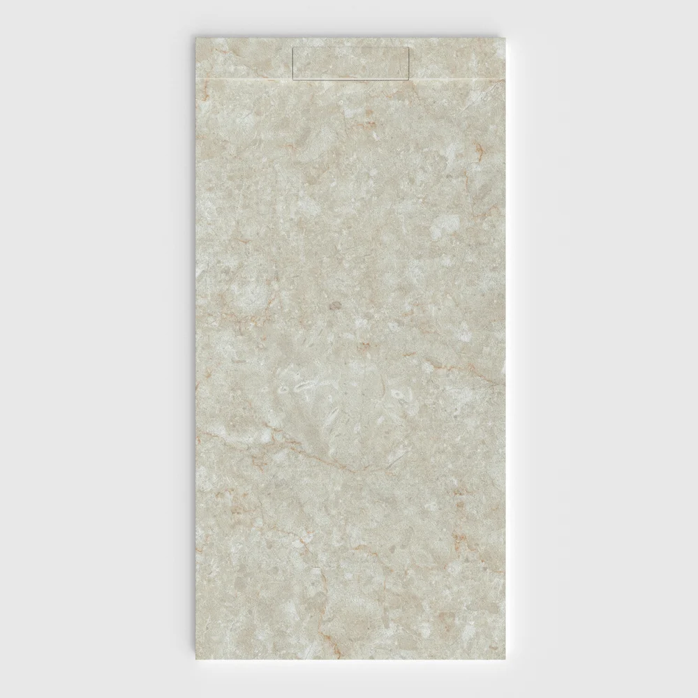 Base de duche PLASTER 3D efeito mármore DOMARTH – vista frontal