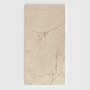 Base de duche PLASTER 3D efeito mármore ETERNO – vista frontal