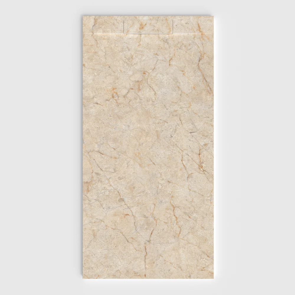 Base de duche PLASTER 3D efeito mármore GRANITHOS – vista frontal