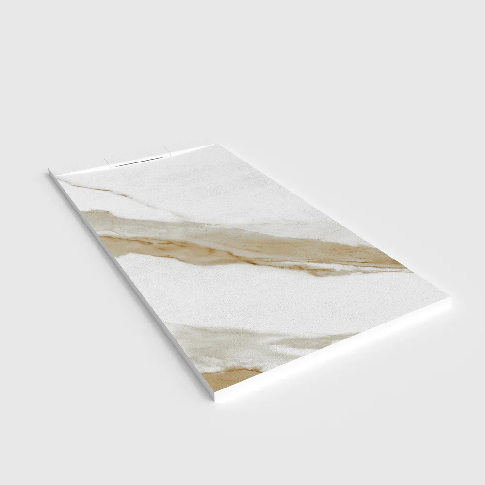 Base de duche PLASTER 3D efeito mármore MIRCALIA – perspetiva