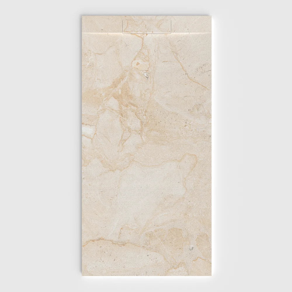 Base de duche PLASTER 3D efeito mármore MONTISERA – vista frontal