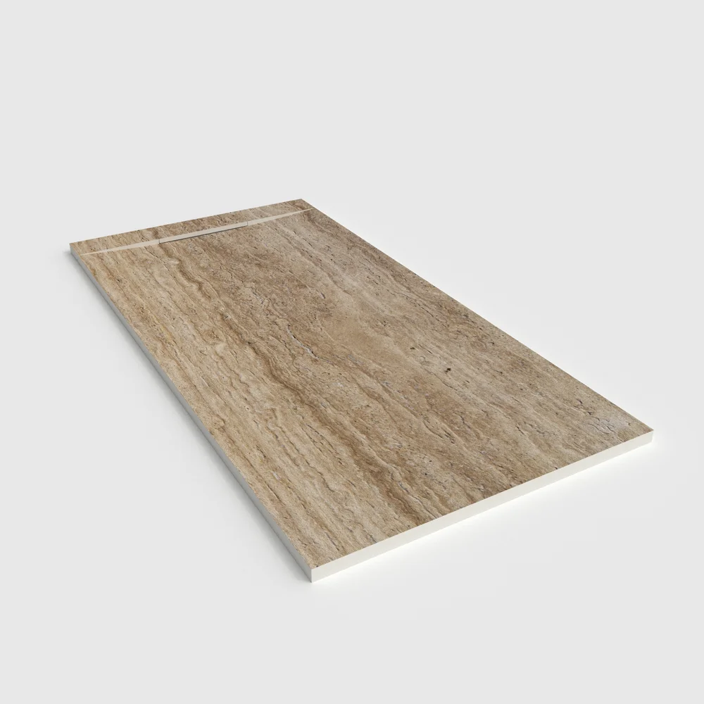 Base de duche PLASTER 3D efeito mármore TESSARIAN – perspetiva