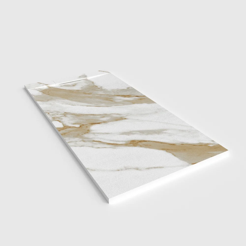 Base de duche PLASTER 3D efeito mármore VITRALIAS – perspetiva