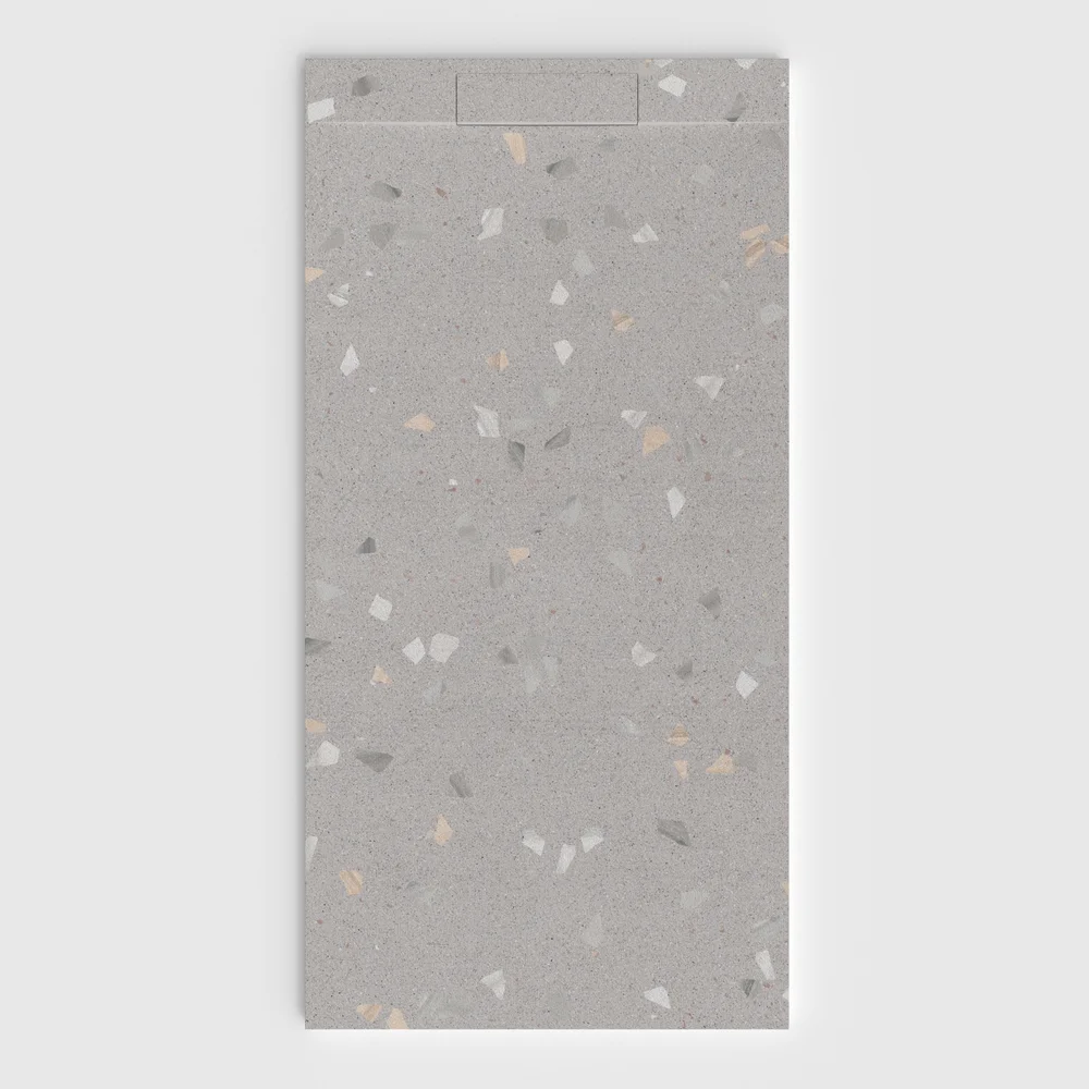 Base de duche PLASTER 3D efeito terrazo ARCOPIETRO – vista frontal