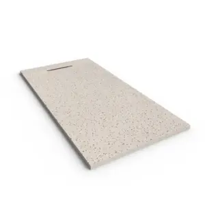 Base de duche PLASTER 3D efeito terrazo BLEND – perspetiva