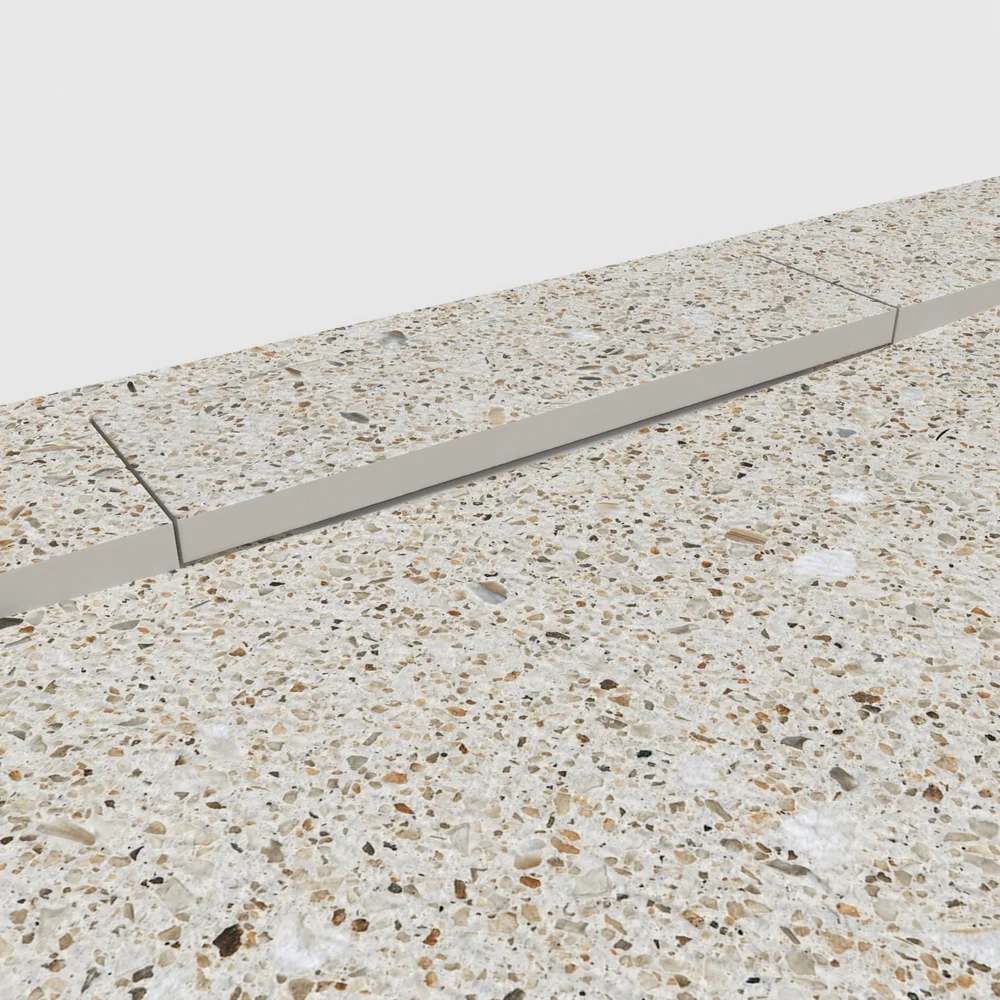 Base de duche PLASTER 3D efeito terrazo CONCRETE – detalhe