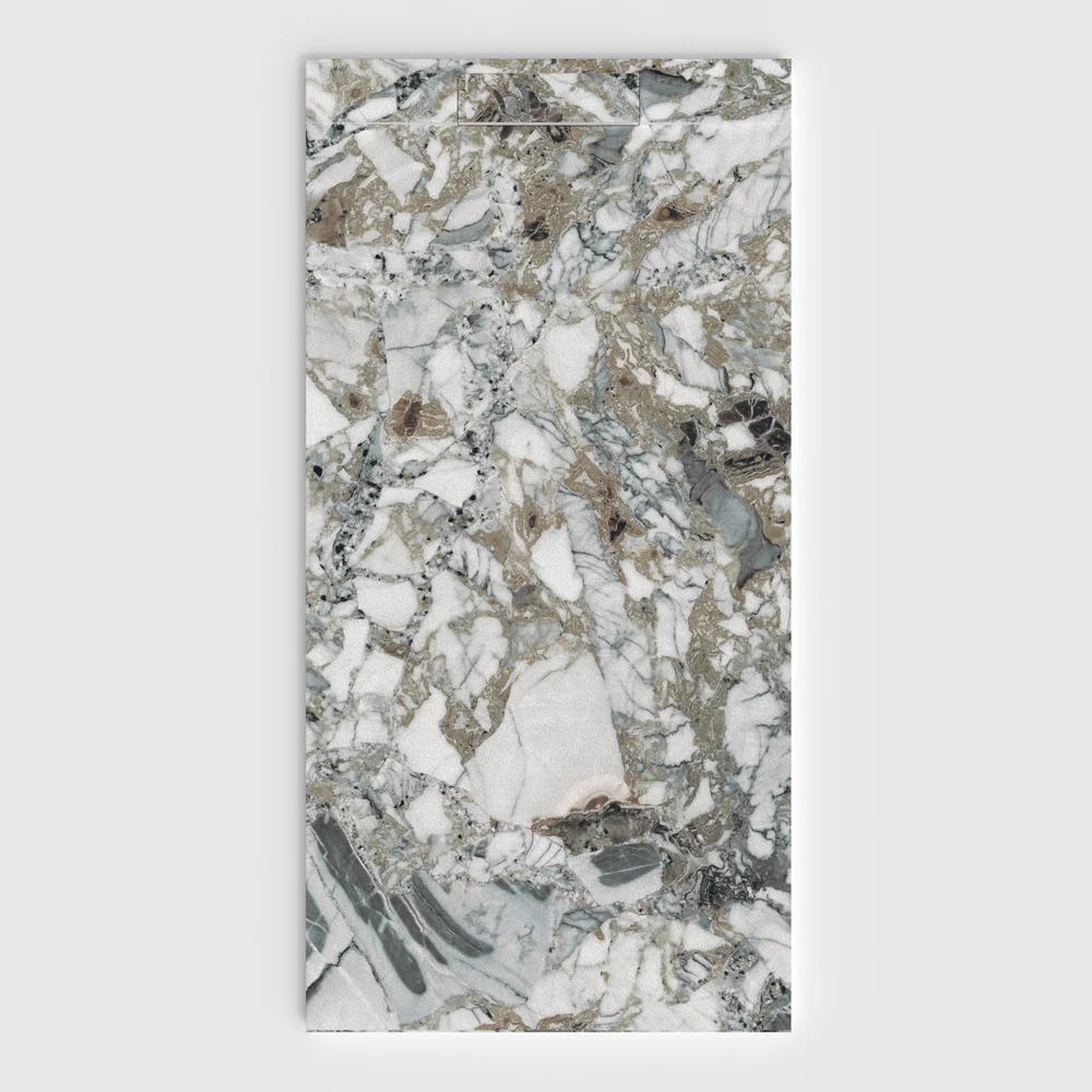 Base de duche PLASTER 3D efeito terrazo MIXALINA – vista frontal