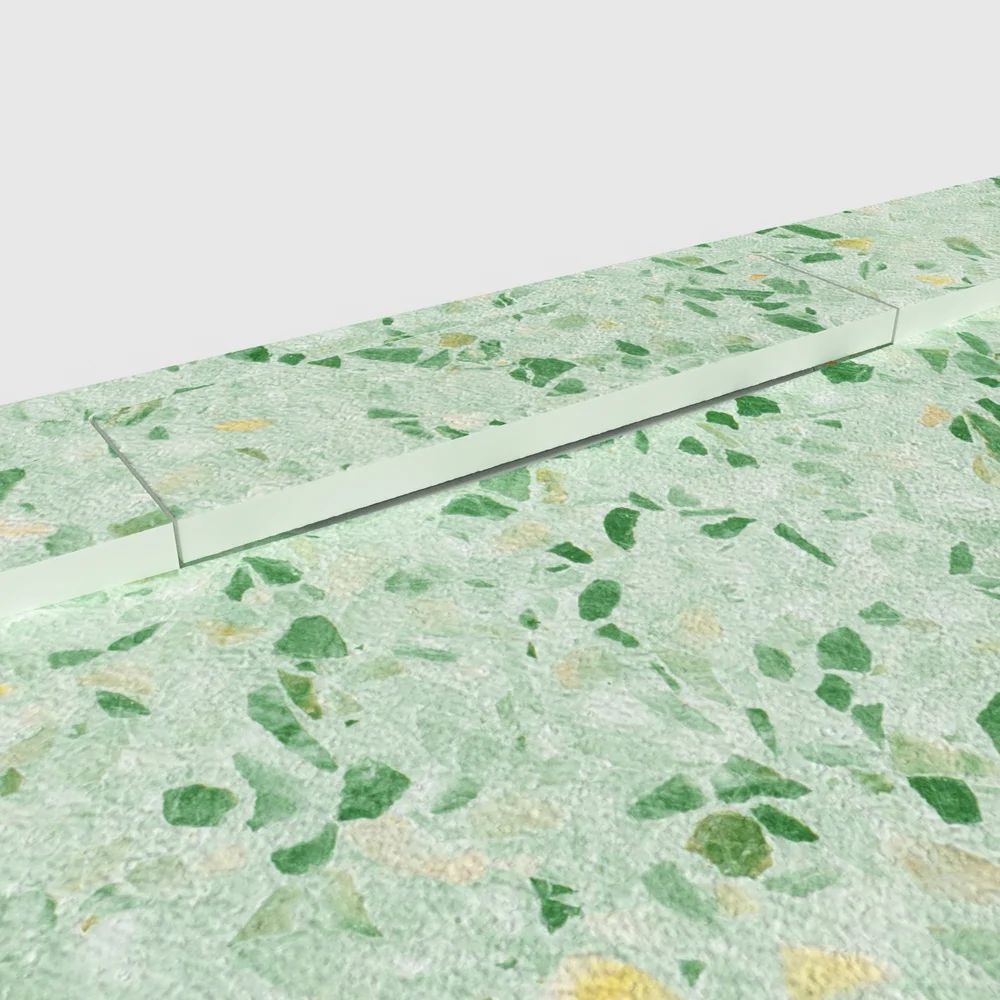 Base de duche PLASTER 3D efeito terrazo PULVIRAMA – detalhe