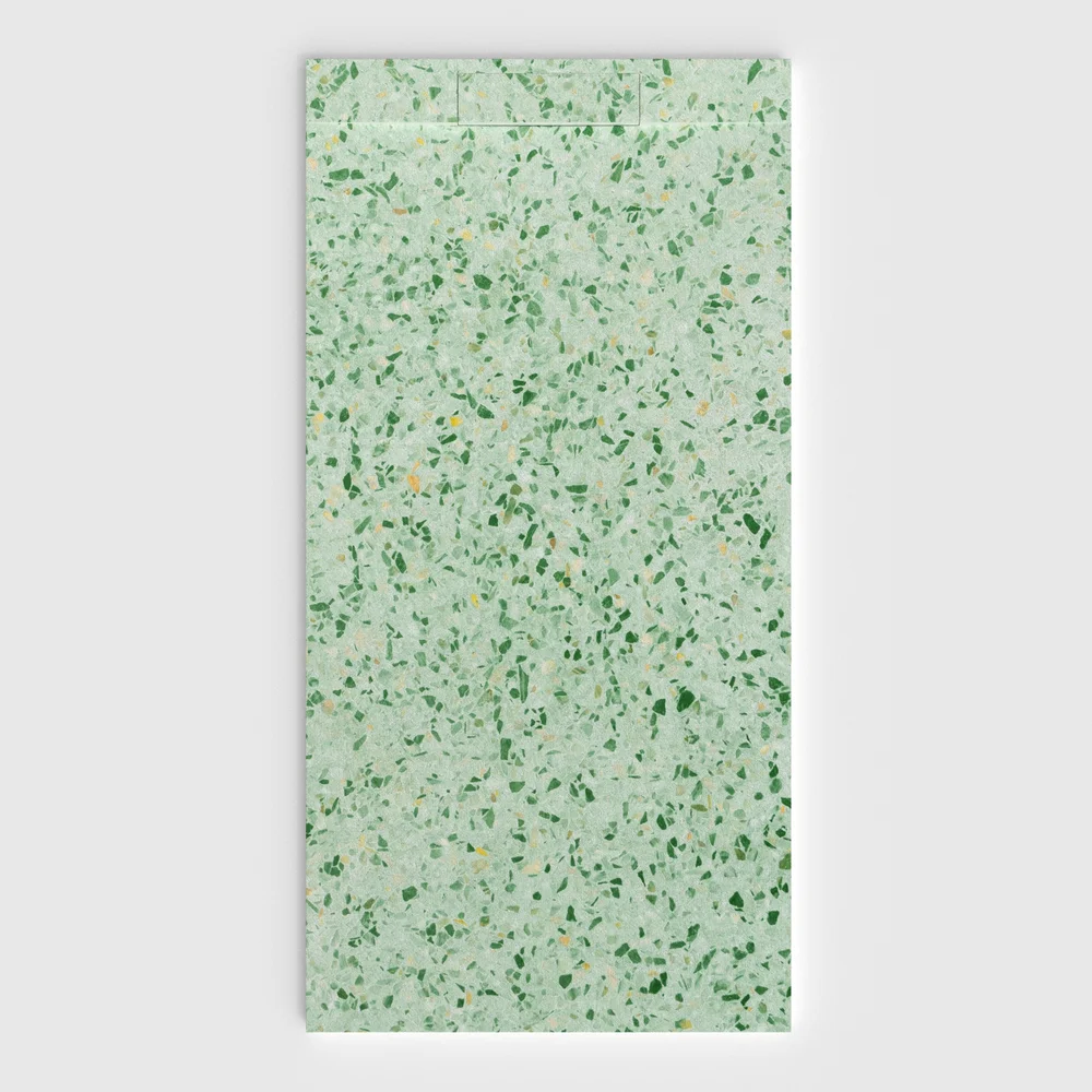 Base de duche PLASTER 3D efeito terrazo PULVIRAMA – vista frontal