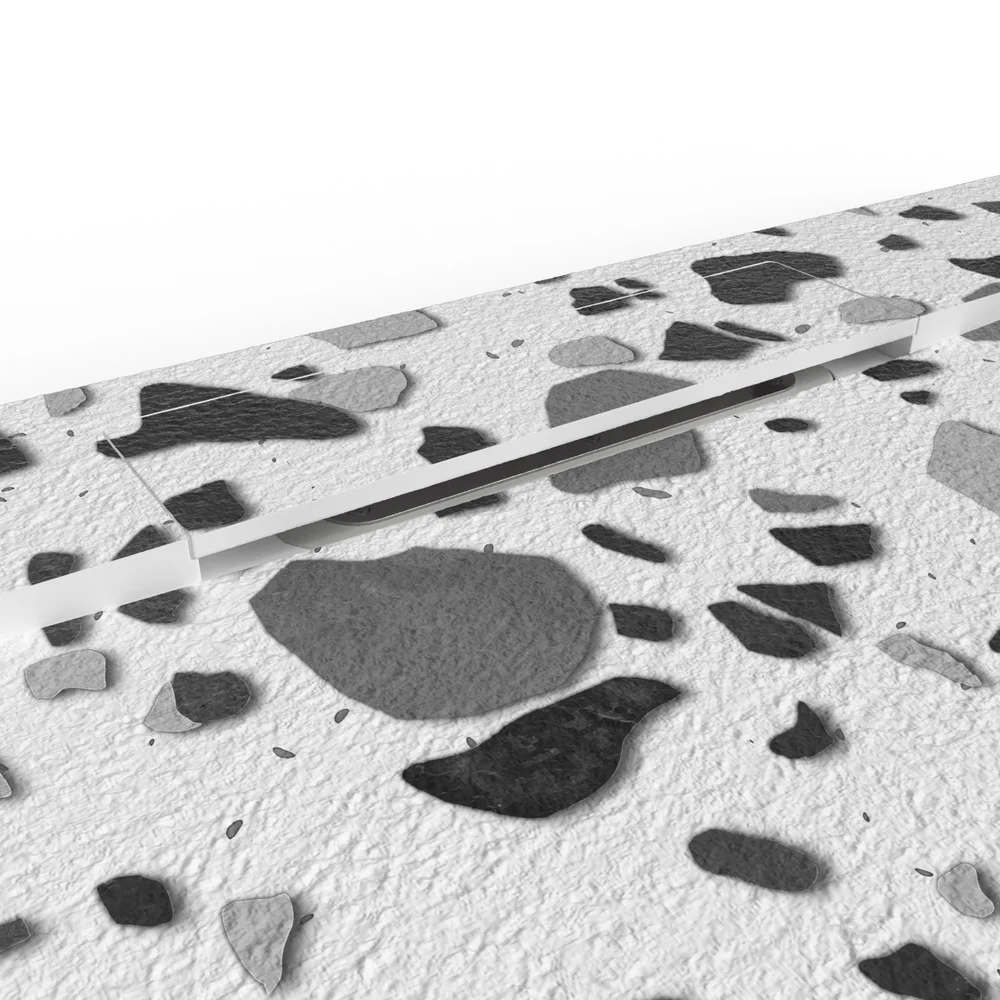 Base de duche PLASTER 3D efeito terrazo SPECKLED – detalhe