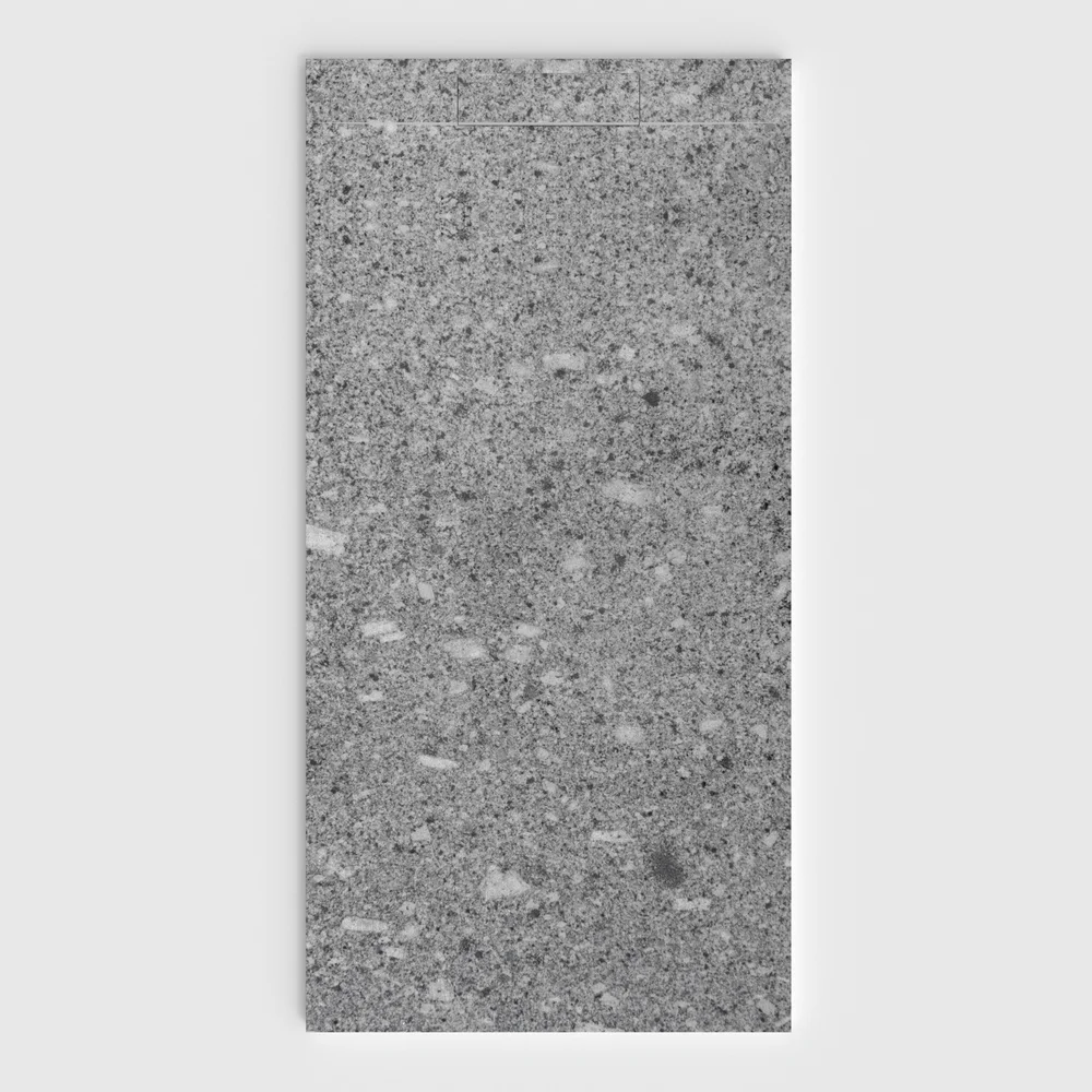 Base de duche PLASTER 3D efeito terrazo SPLINTZIA – vista frontal
