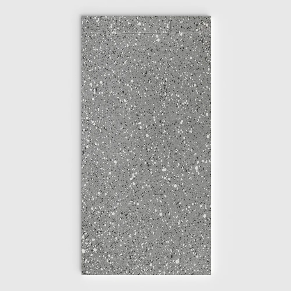 Base de duche PLASTER 3D efeito terrazo STONEZIA – vista frontal