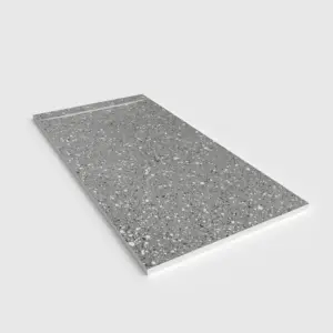 Base de duche PLASTER 3D efeito terrazo STONEZIA – perspetiva