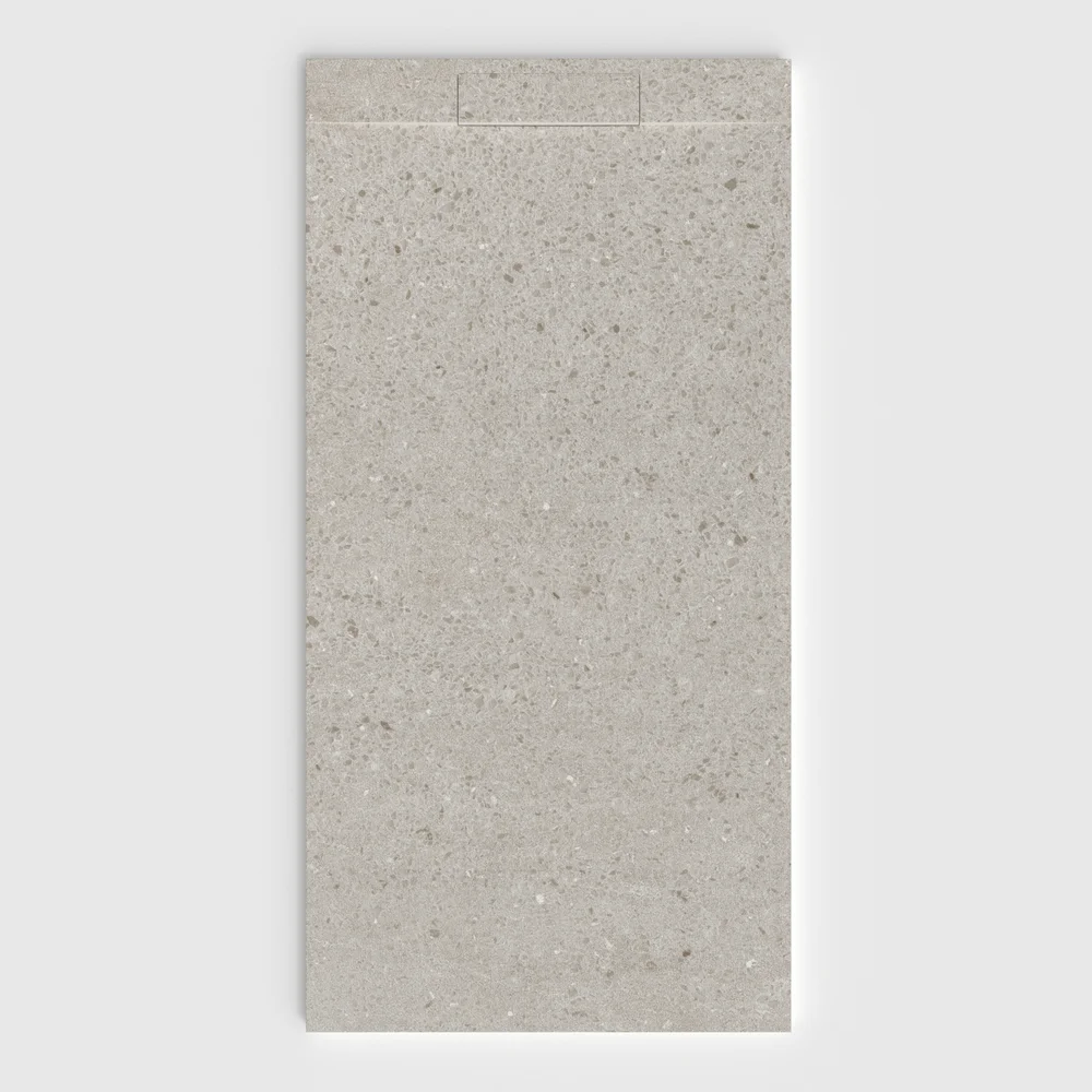 Base de duche PLASTER 3D efeito terrazo ZELLORATO – vista frontal